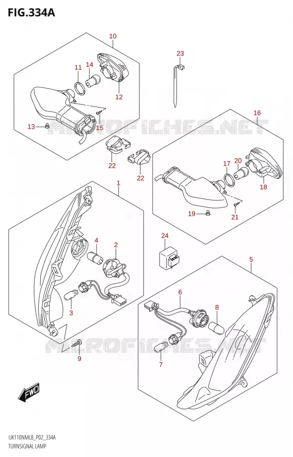 INDICATOREN Suzuki SCOOTER 110 ADDRESS 2018  UK110NM L8 (P02)