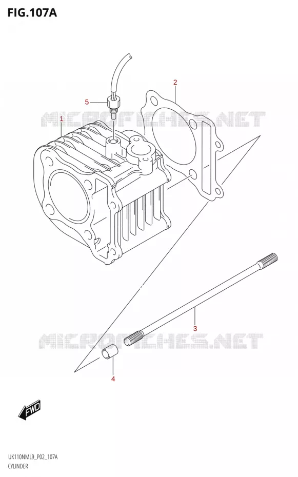 CILINDER Suzuki SCOOTER 110 ADDRESS 2019  UK110NM L9 (P02)