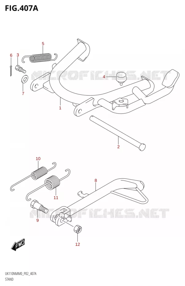 STAND Suzuki SCOOTER 110 ADDRESS 2020  UK110NM M0 (P02)