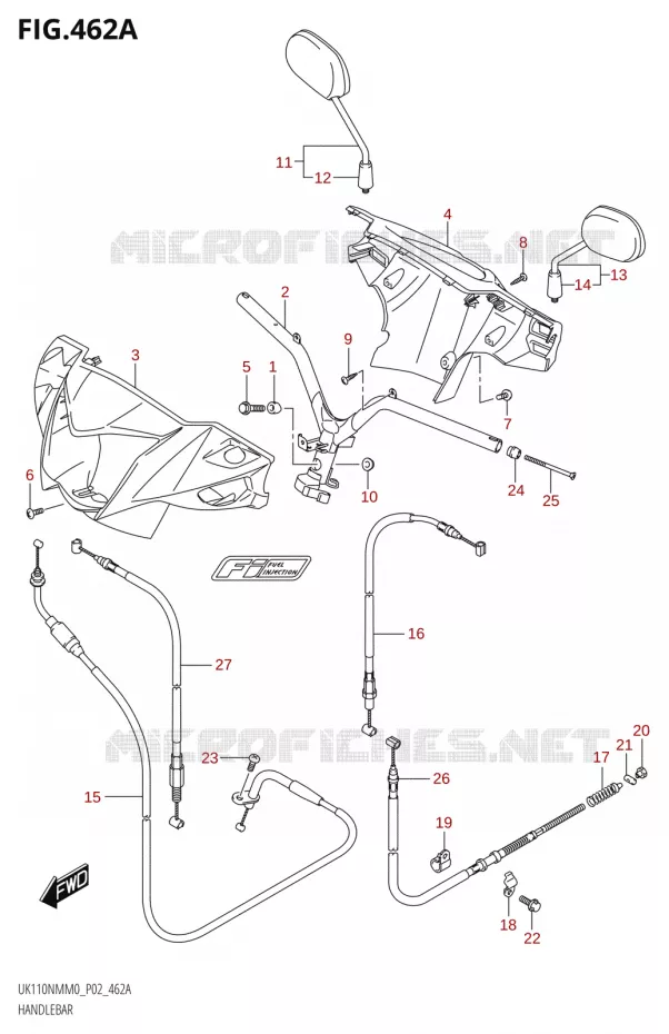 STUUR Suzuki SCOOTER 110 ADDRESS 2020  UK110NM M0 (P02)