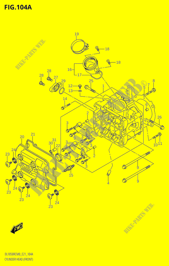 CILINDERKOPNT) (DL1050RQ) voor Suzuki V-STROM 1050 2020