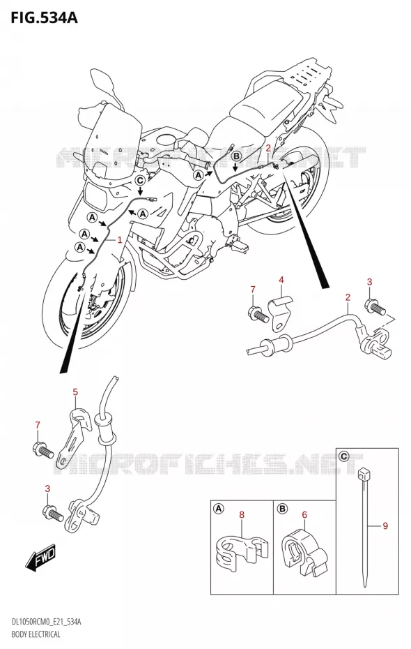 ELEKTRISCH ELECTRIQUES DE LA CAROSSERIE (DL1050RQ) Suzuki MOTO 1050 V-STROM 2020  DL1050RQ M0 (E21)