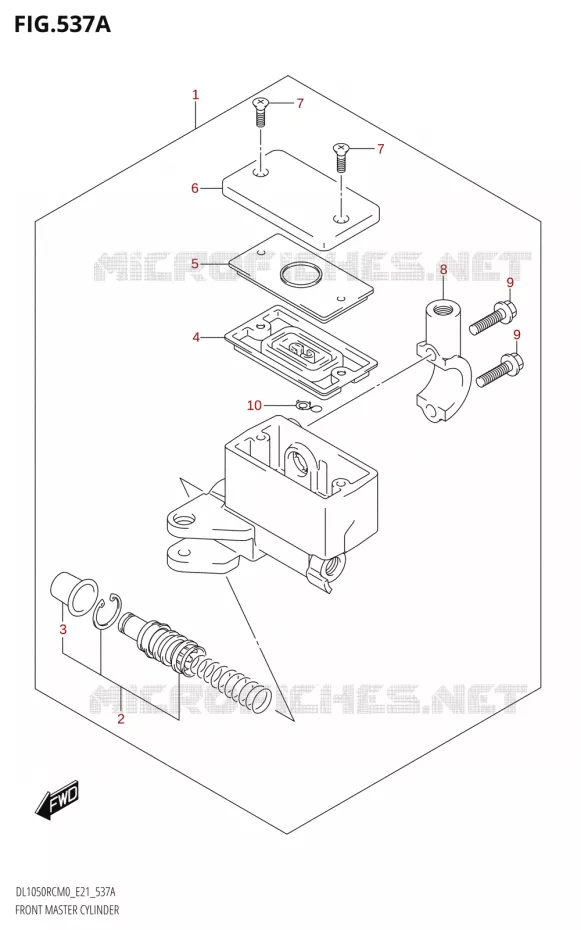 FRONT HOOFDREMCILINDER Suzuki MOTO 1050 V-STROM 2020  DL1050RC M0 (E21)