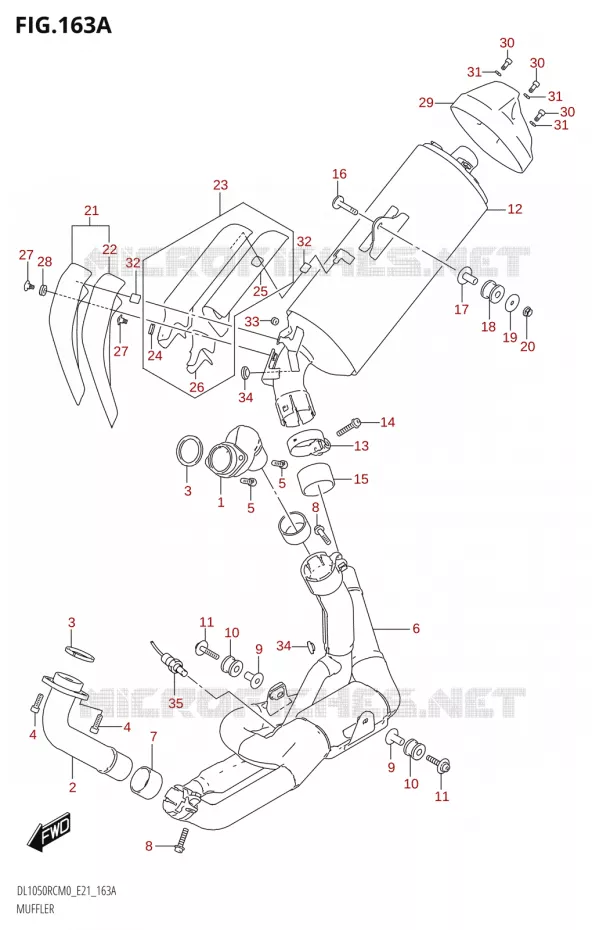 GELUIDDEMPER Suzuki MOTO 1050 V-STROM 2020  DL1050RC M0 (E21)