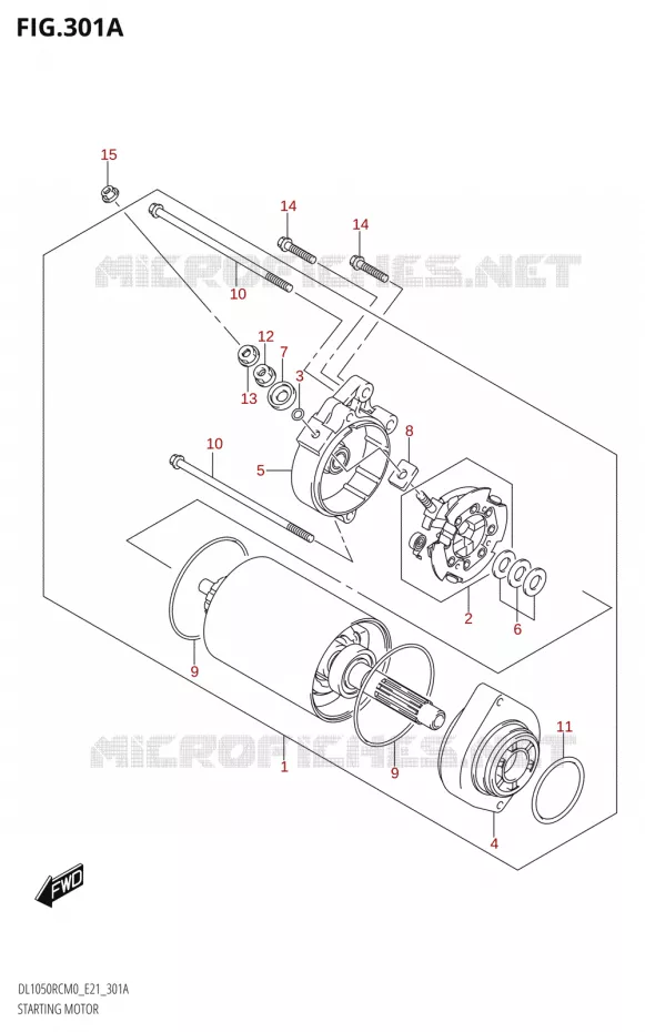 STARTMOTOR Suzuki MOTO 1050 V-STROM 2020  DL1050RQ M0 (E21)