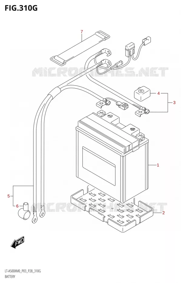 ACCURIE (LT-A500XPZM0 P03) Suzuki QUAD 500 KINGQUAD 2020  LT-A500X / XP / XPZ M0 (P03,P28,P33)