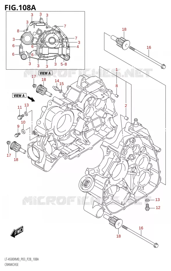 CASING Suzuki QUAD 500 KINGQUAD 2020  LT-A500X / XP / XPZ M0 (P03,P28,P33)