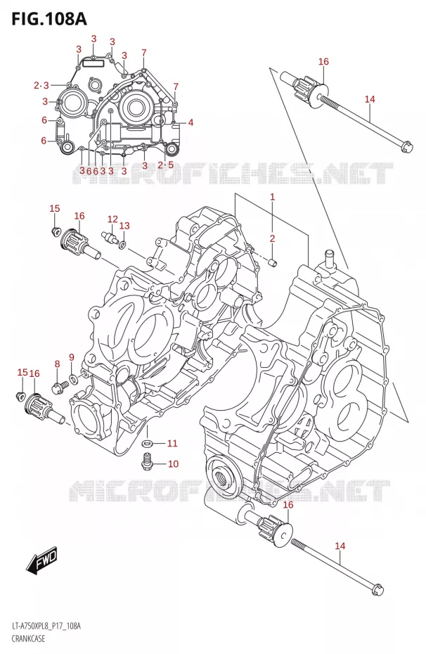 CASING Suzuki QUAD 750 KINGQUAD 2018  LT-A750XP L8 (P17)