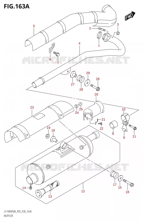 GELUIDDEMPER Suzuki QUAD 400 KINGQUAD 2020  LT-F400F M0 (P28)