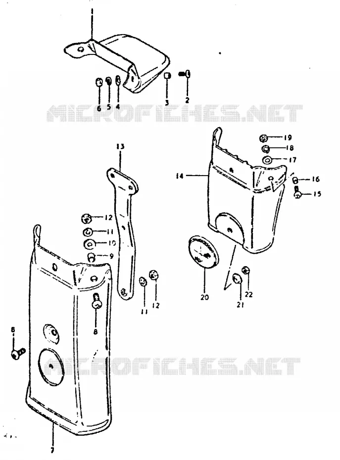 ACHTERSPATBORD Suzuki MOTO 750 GSX 1981  GSX750X(1981)