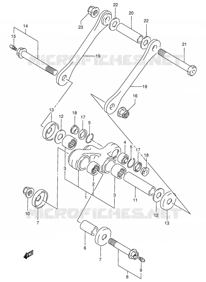 SCHOKBREKER AANEENSCHAKELING Suzuki MOTO 350 DR 1996  DR350SE T (E02,E04,E18,E94)