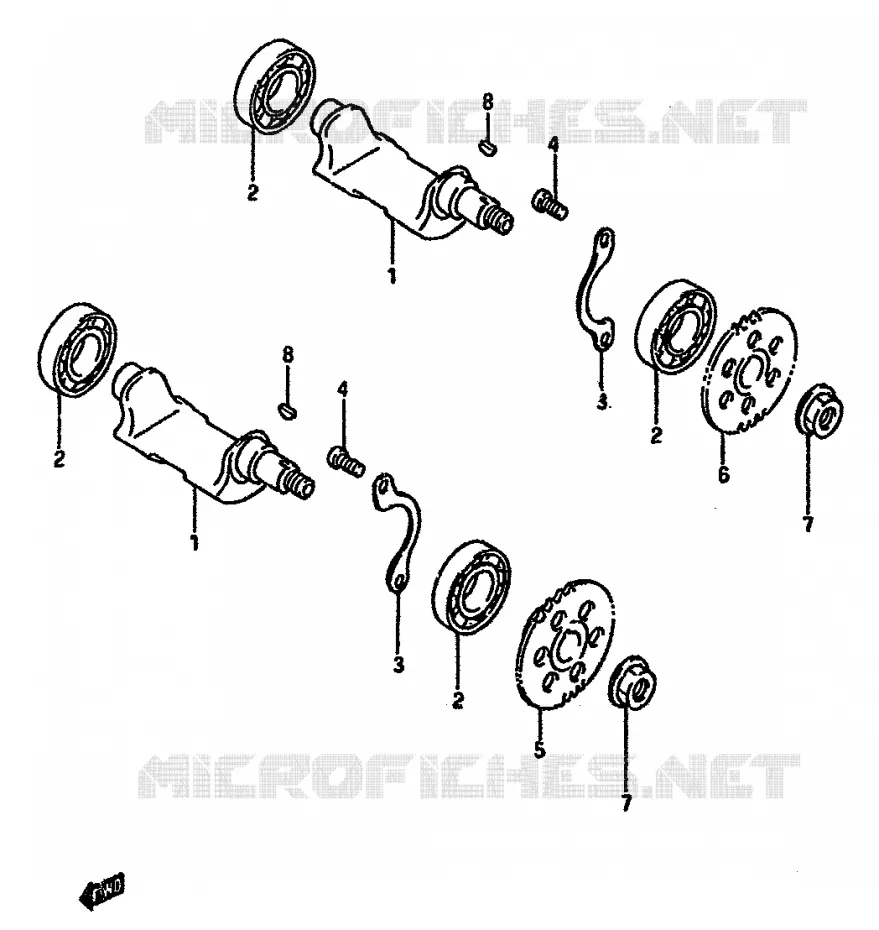 CRANK BALANCER Suzuki MOTO 600 DR 1987  DR600SH(E2)