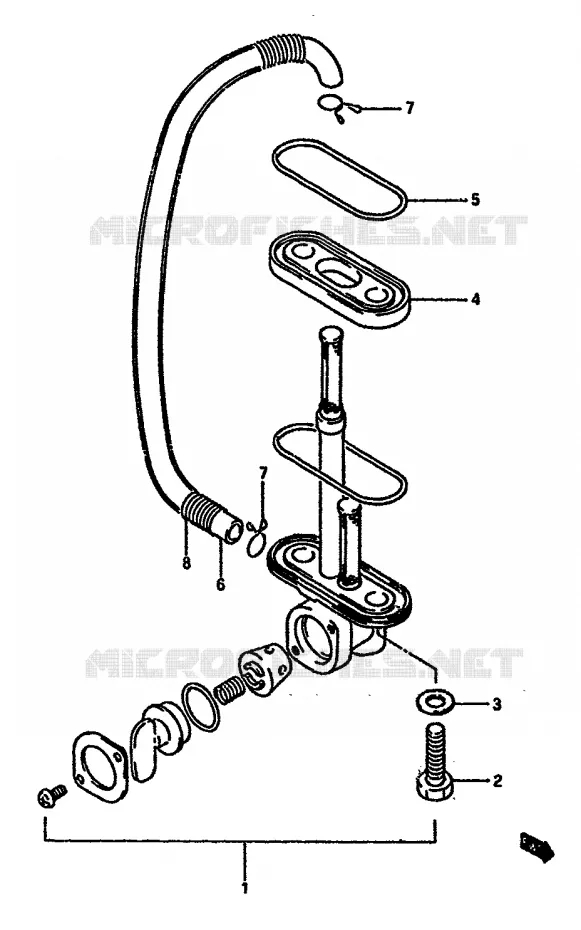 FUEL COCK Suzuki MOTO 600 DR 1987  DR600SUH(E2)