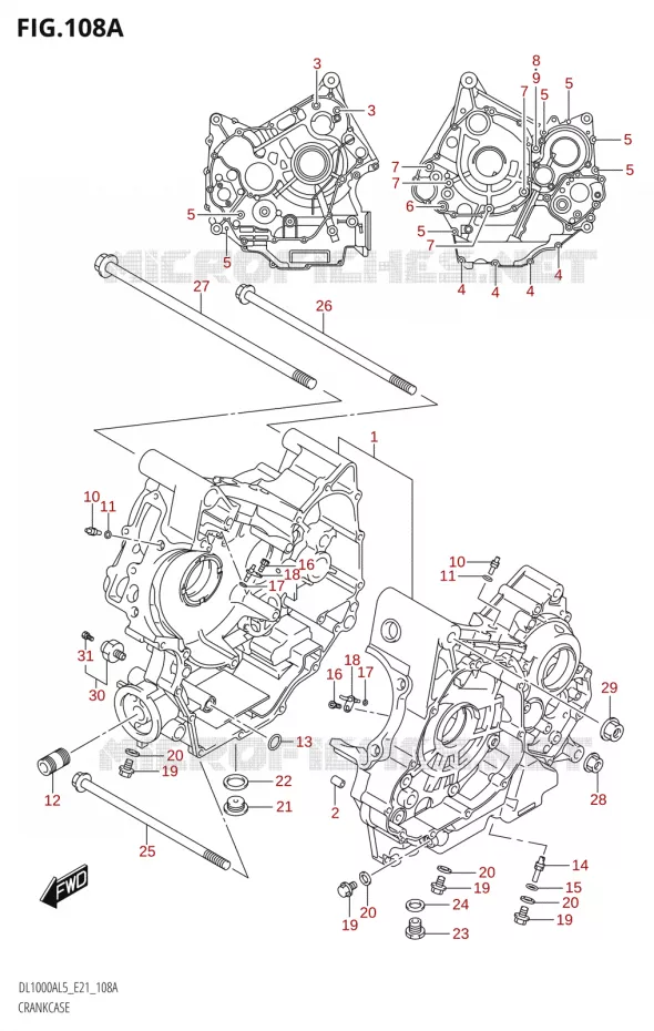 CARTER Suzuki MOTO 1000 V-STROM 2015  DL1000A L5 (E21)