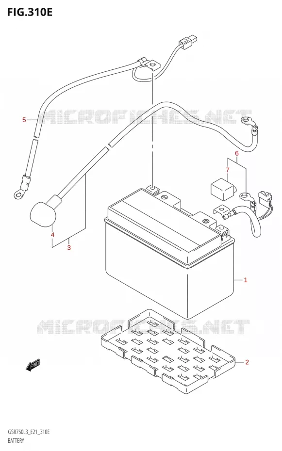 ACCURY (GSR750A:L3:E24) Suzuki MOTO 750 GSR 2013  GSR750 L3 (E21)