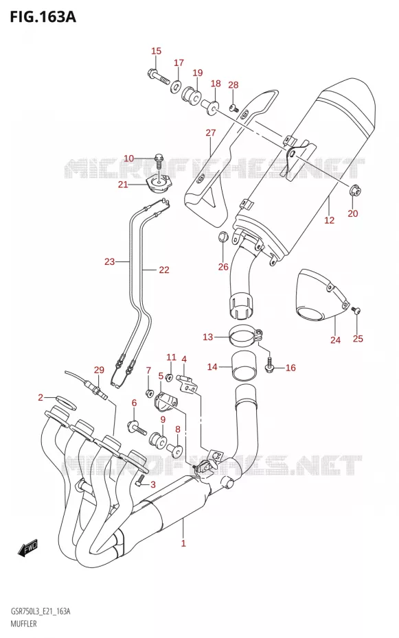 GELUIDDEMPER Suzuki MOTO 750 GSR 2013  GSR750 L3 (E21)