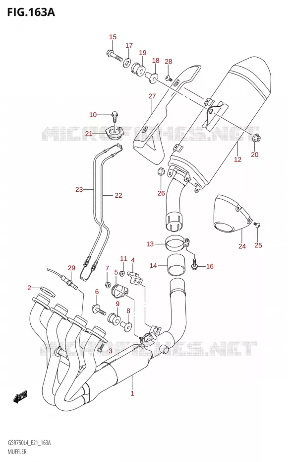 GELUIDDEMPER Suzuki MOTO 750 GSR 2014  GSR750AUE L4 (E21)