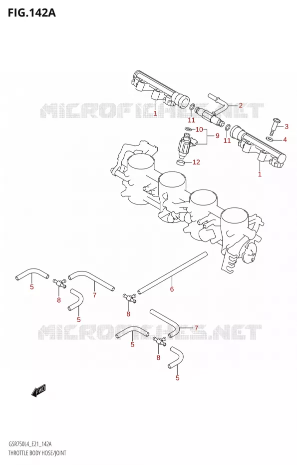INJECTOREN Suzuki MOTO 750 GSR 2014  GSR750A L4 (E21)
