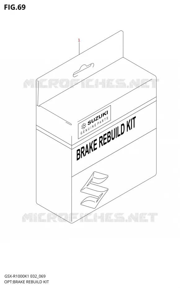 BRAKE REBUILD KIT Suzuki MOTO 1000 GSX-R 2001  GSX-R1000K1(E19)
