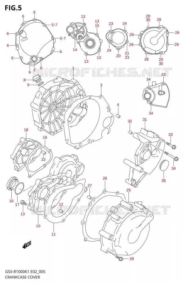 CASING Suzuki MOTO 1000 GSX-R 2001  GSX-R1000K1(E19)