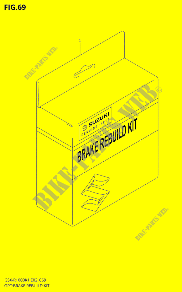 BRAKE REBUILD KIT voor Suzuki GSX-R 1000 2002