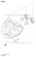 KOPLAMP24) voor Suzuki GSX-R 1000 2002