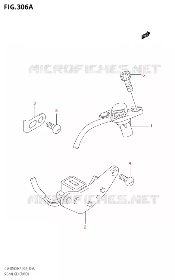 DYNAMO SENSOR Suzuki MOTO 1000 GSX-R 2007  GSX-R1000 K7 (P37)