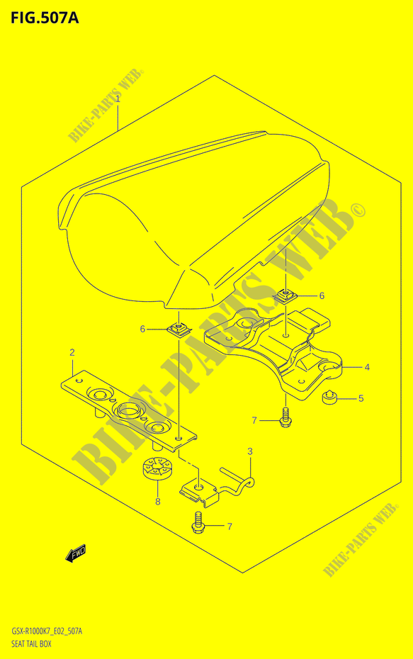 SEAT COWL BOX (K7) voor Suzuki GSX-R 1000 2007
