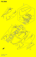 ACHTER KUIP   SEAT COWL00:K5:(E02,E19,E24,P37)) voor Suzuki GSX-R 1000 2006