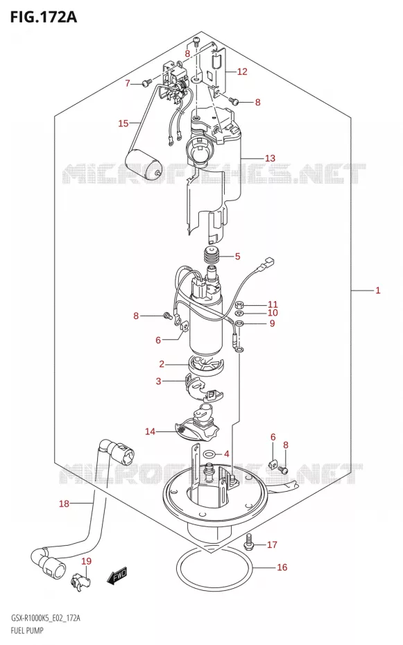 BENZINE POMP Suzuki MOTO 1000 GSX-R 2006  GSX-R1000 K6 (E24)