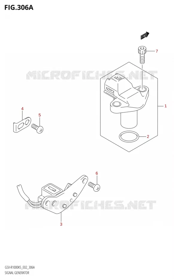 DYNAMO SENSOR Suzuki MOTO 1000 GSX-R 2006  GSX-R1000 K6 (E37)