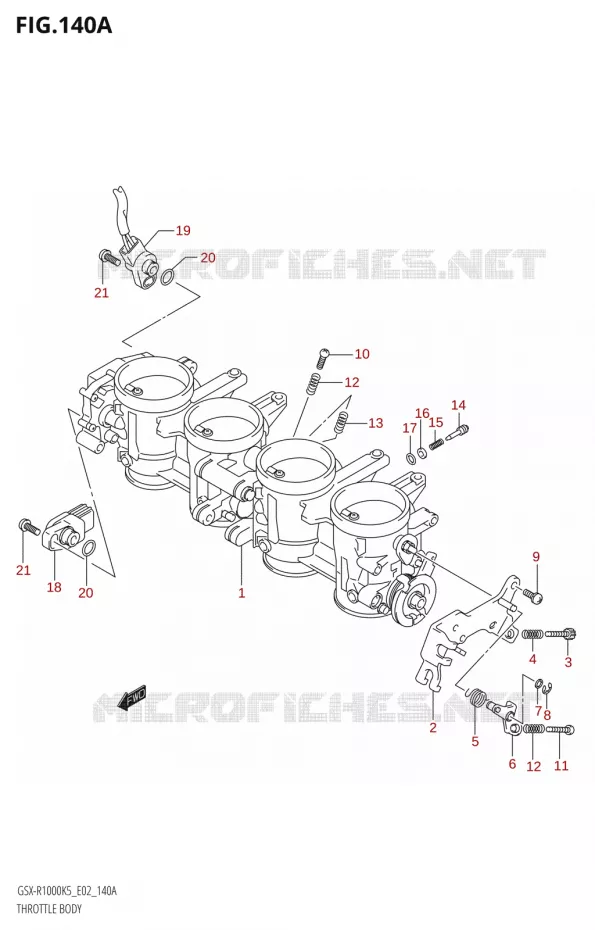 GASKLEPHUIS Suzuki MOTO 1000 GSX-R 2006  GSX-R1000 K6 (E24)