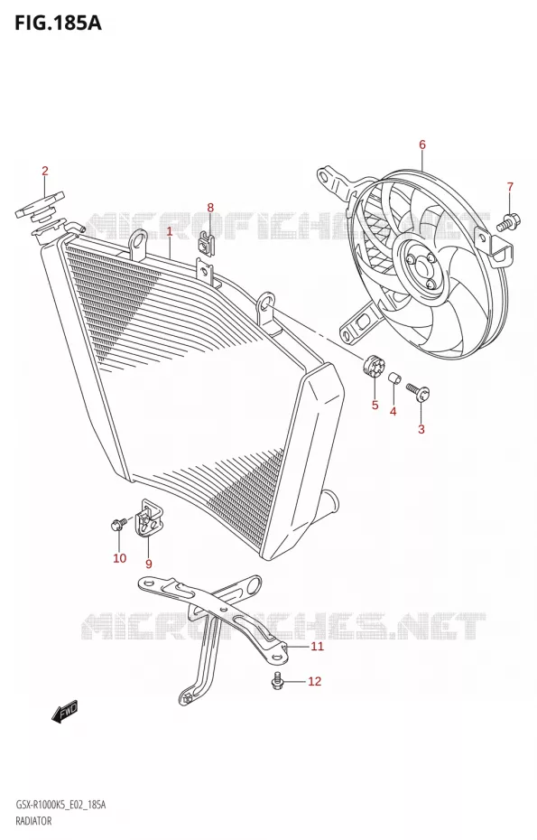 RADIATOR Suzuki MOTO 1000 GSX-R 2006  GSX-R1000 K6 (E19)