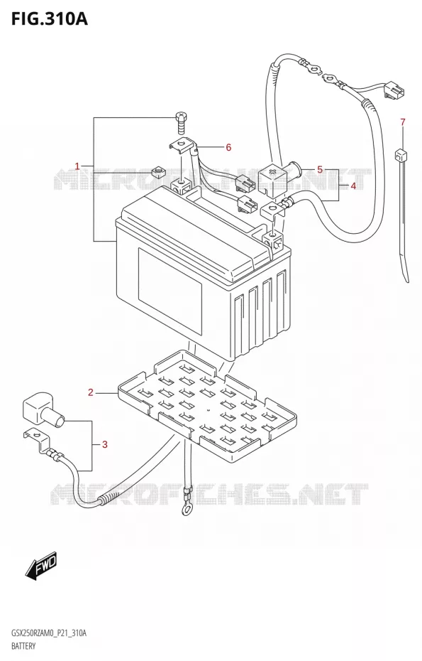 ACCU Suzuki MOTO 250 GSX-R 2020  GSX250RZA M0 P21