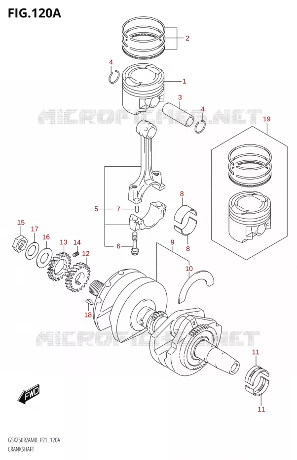 KRUKAS Suzuki MOTO 250 GSX-R 2020  GSX250RZA M0 P21