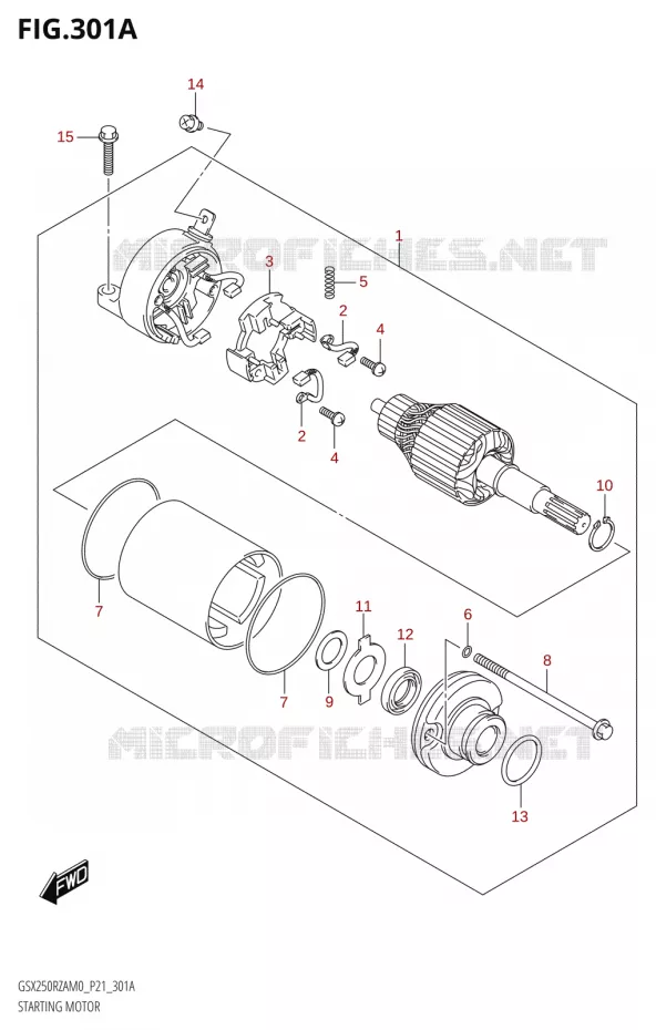 STARTMOTOR Suzuki MOTO 250 GSX-R 2020  GSX250RZA M0 P21