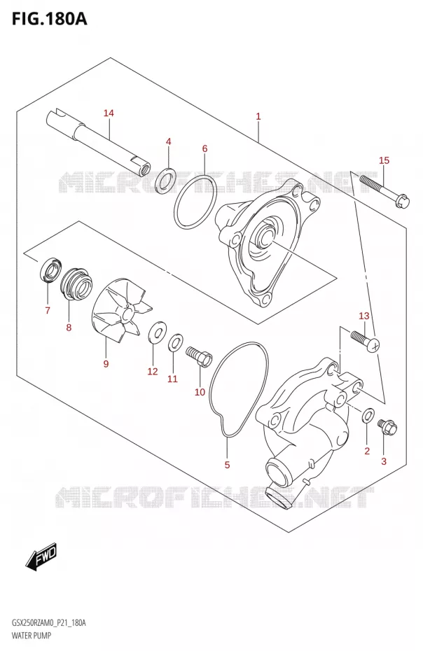 WATERPOMP Suzuki MOTO 250 GSX-R 2020  GSX250RZA M0 P21