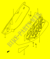 ACHTER KUIP  (MODELE P/R/S) voor Suzuki RM 125 1992