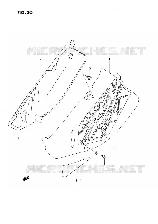 ACHTER KUIP Suzuki MOTO 250 RM 1994  RM250R(E2)