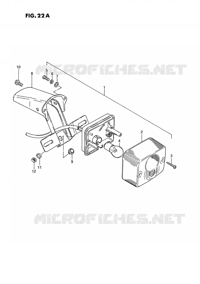 ACHTERLICHT (E43) Suzuki MOTO 50 PV 1983  PV50D(E15)