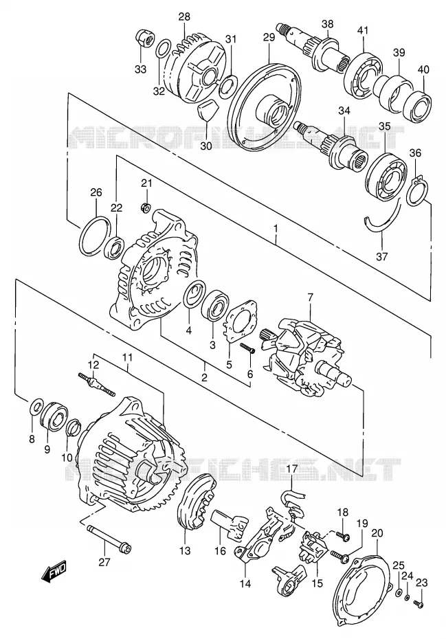 ALTERNATOR Suzuki MOTO 900 RF 1998  RF900RW(E2)
