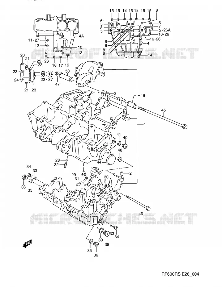 CASING Suzuki MOTO 600 RF 1994  RF600RR(E28)