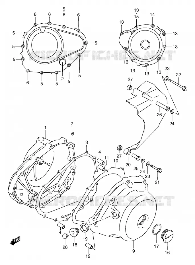 CASING Suzuki MOTO 800 MARAUDER 1999  VZ800X(E2)
