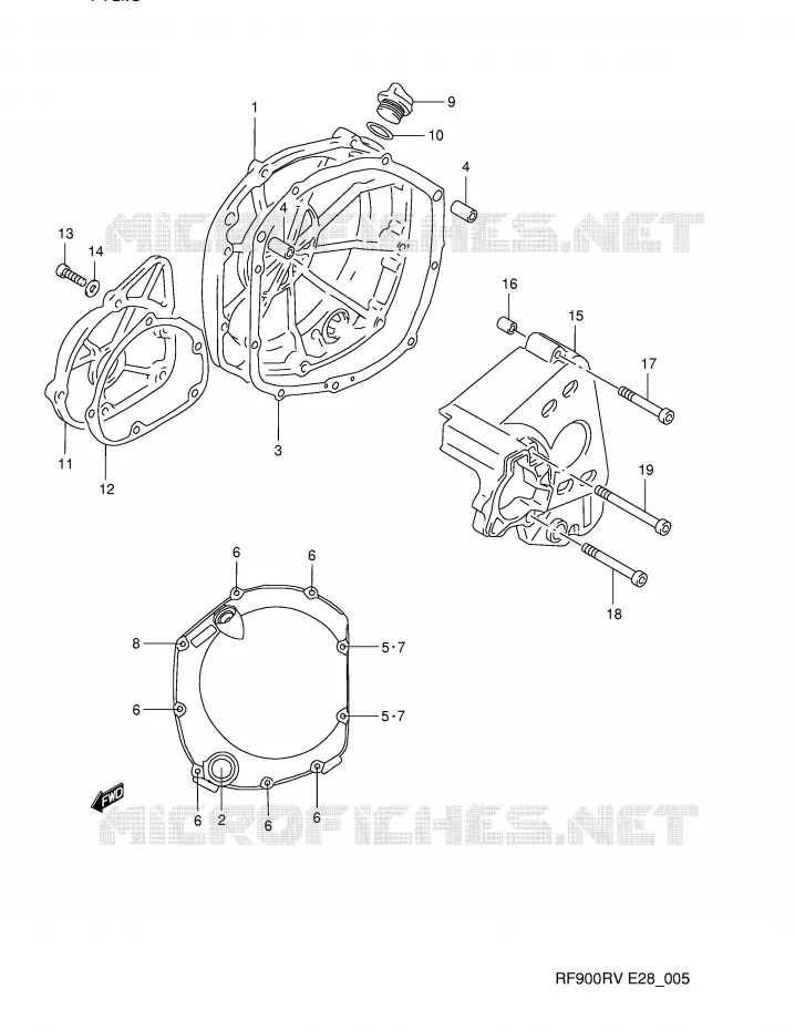 CASING Suzuki MOTO 900 RF 1994  RF900RR(E28)
