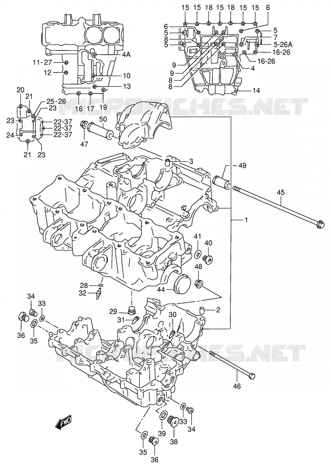 CASING Suzuki MOTO 900 RF 1996  RF900RT(E2)