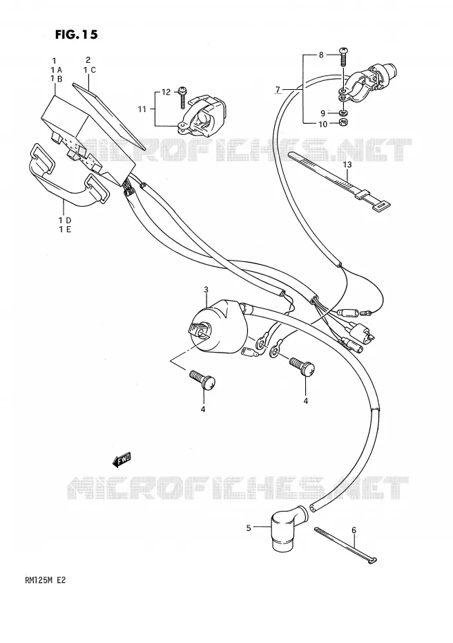 ELEKTRISCH Suzuki MOTO 125 RM 1990  RM125L(E2)