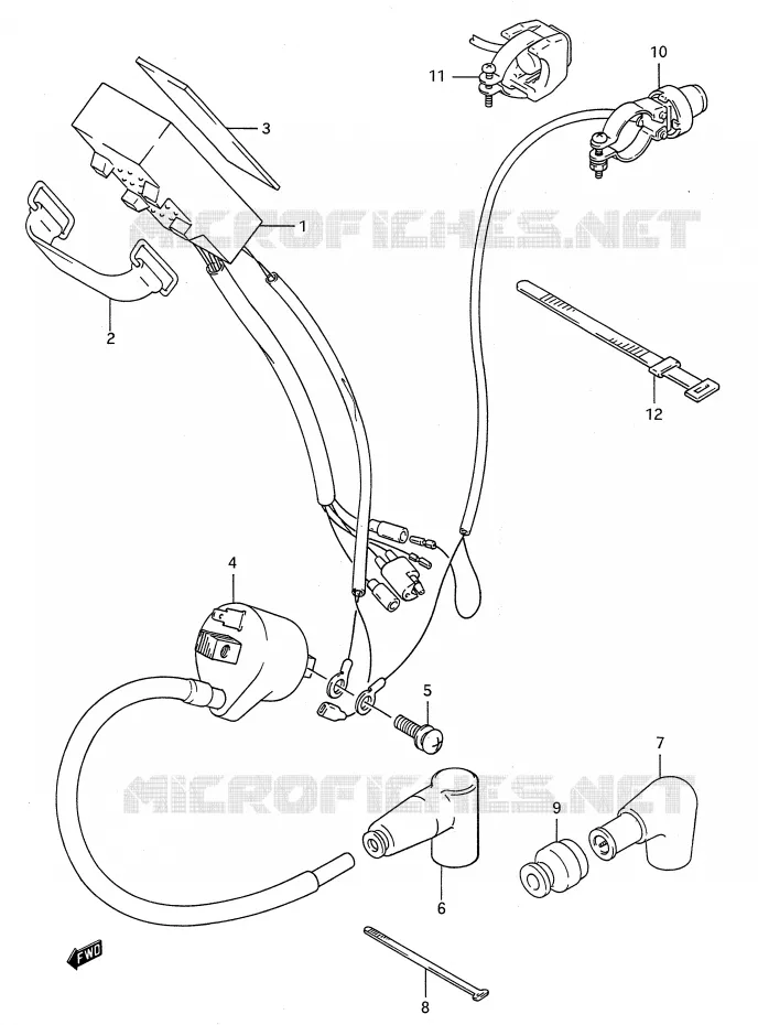 ELEKTRISCH Suzuki MOTO 250 RM 1992  RM250 N (E03,E28,E33)