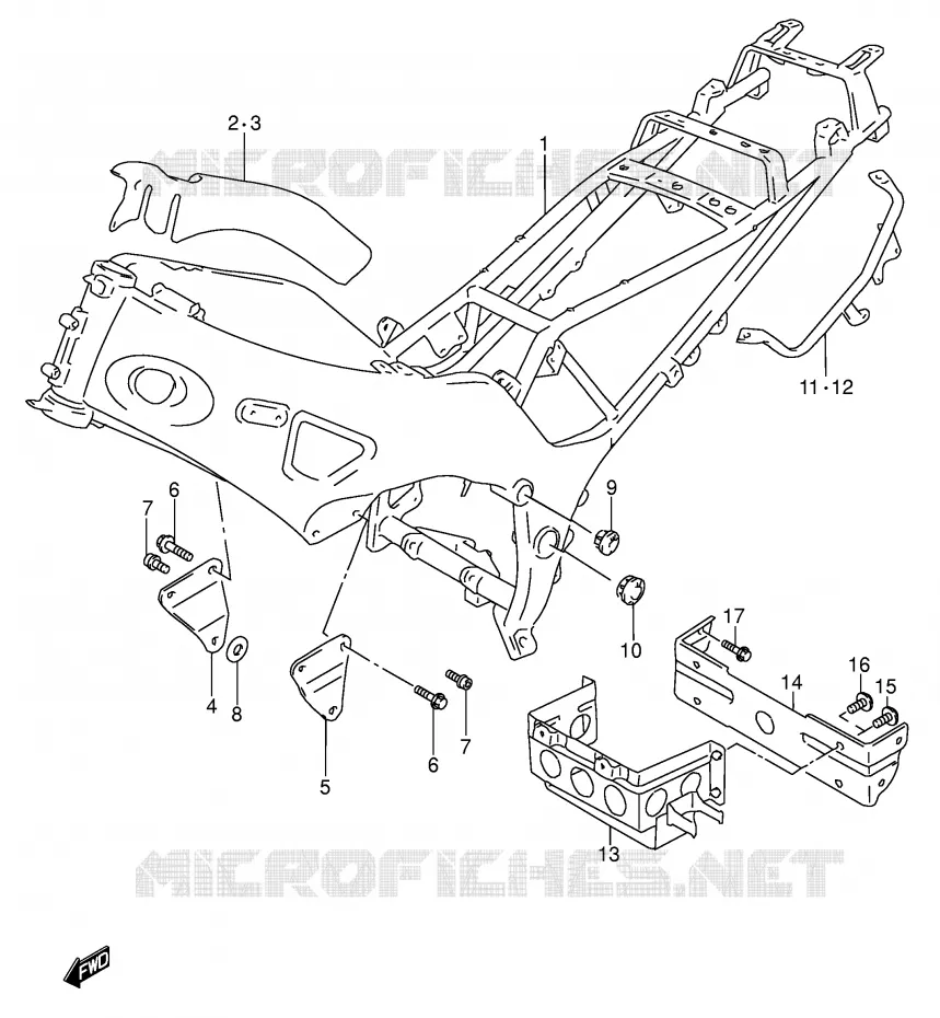 FRAME Suzuki MOTO 600 RF 1996  RF600RUT(E2)