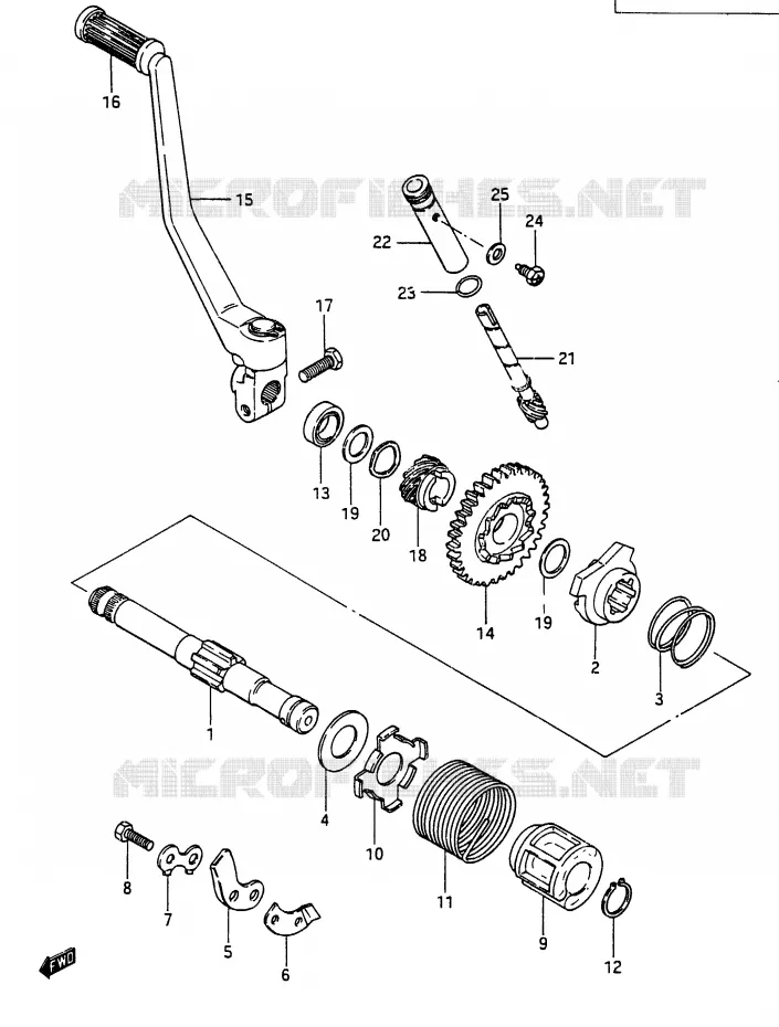 KICKSTARTER Suzuki MOTO 250 RG 1987  RG250CH(G/H)