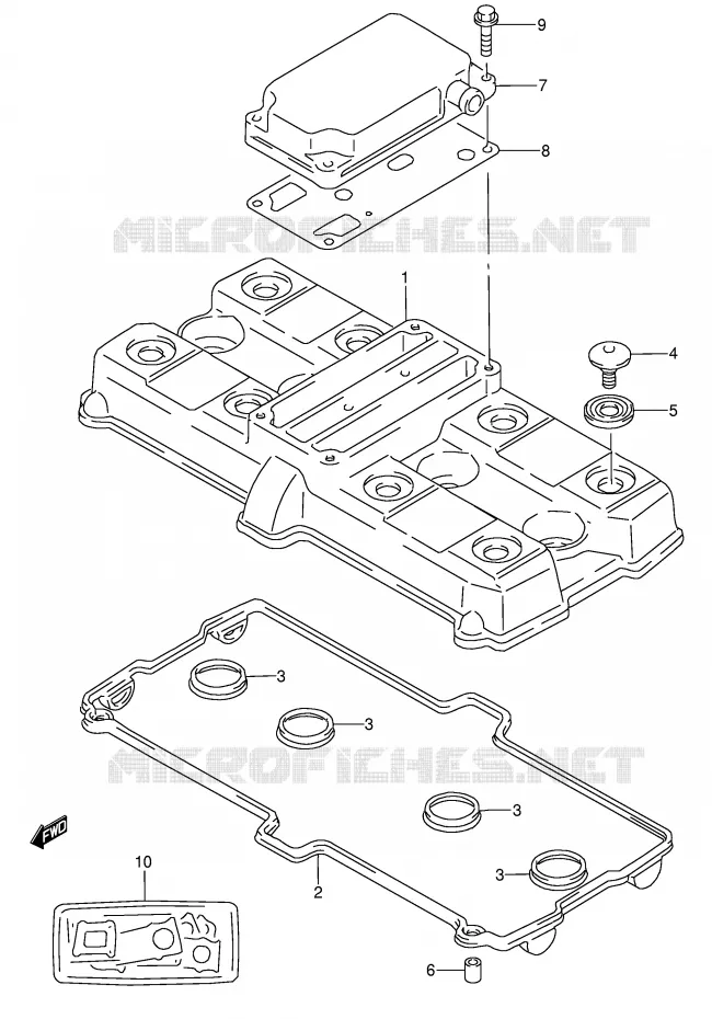 KLEPPENDEKSEL Suzuki MOTO 600 RF 1996  RF600RT(E2)